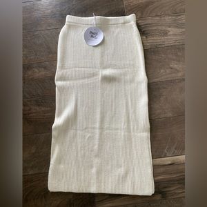 Knit cream skirt from princess Polly